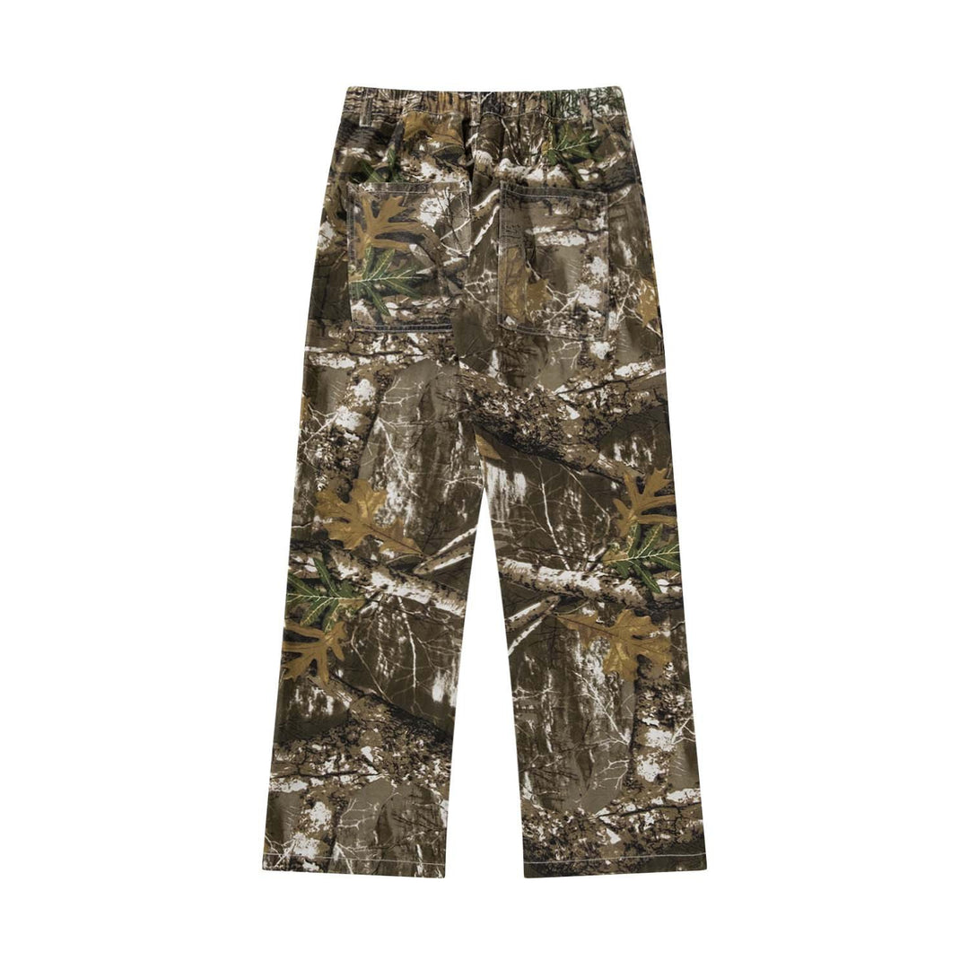 Camo Alphabet Embroidered Jeans — Women&