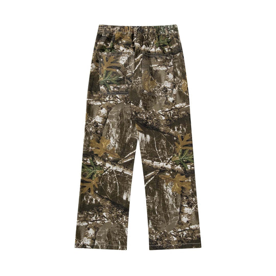 Camo Alphabet Embroidered Jeans — Women&