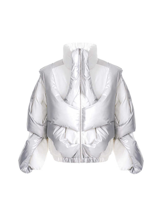 Deconstructed Cotton Winter Jacket — Men&