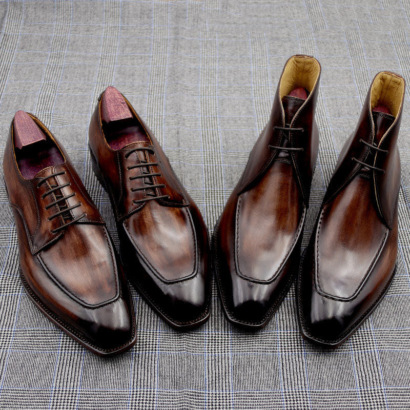 ShopBAM — Handmade Brogue Leather Boots — Men's