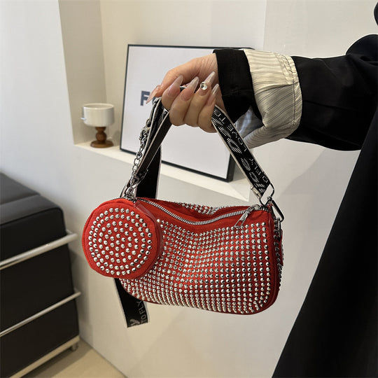Rhinestone Embellished Shoulder Bag — Women&