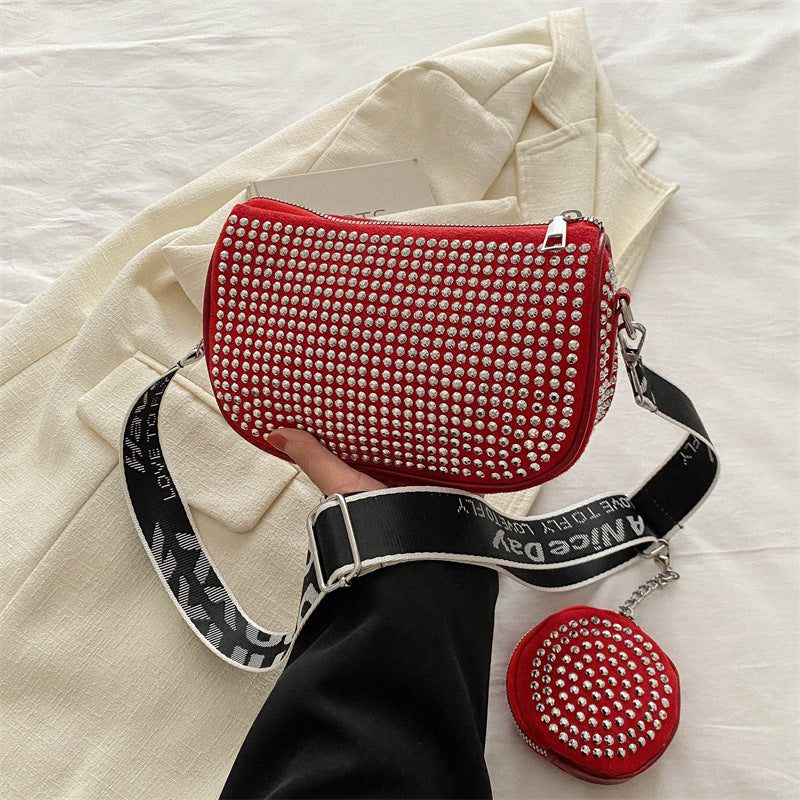 Rhinestone Embellished Shoulder Bag — Women&