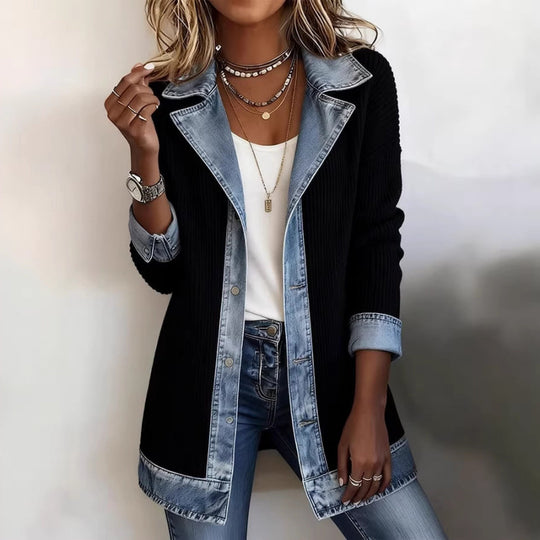 Denim Patchwork Jacket — Women&