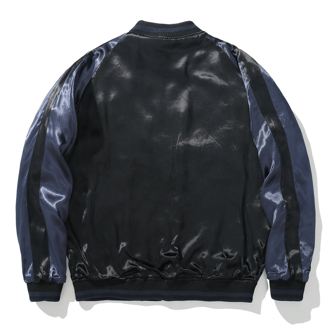 Chinese Inspired Mens Loose Fit Polyester Embroidered