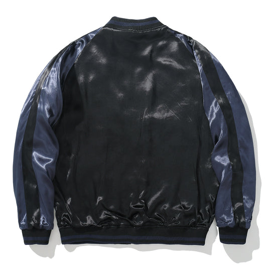 Chinese Inspired Mens Loose Fit Polyester Embroidered