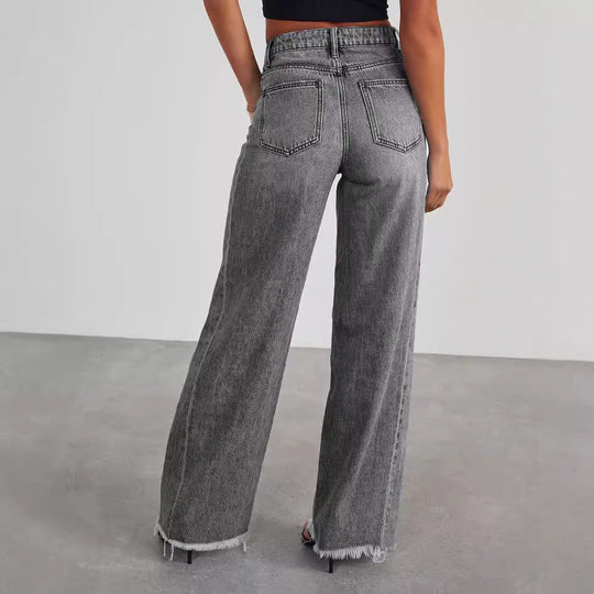 High-Waist Wide-Leg Jeans — Women&