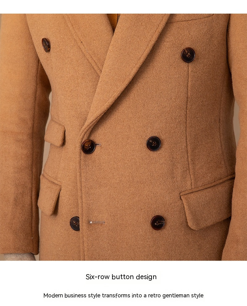 50% Wool Thermal Mid-Length Jacket — Men's