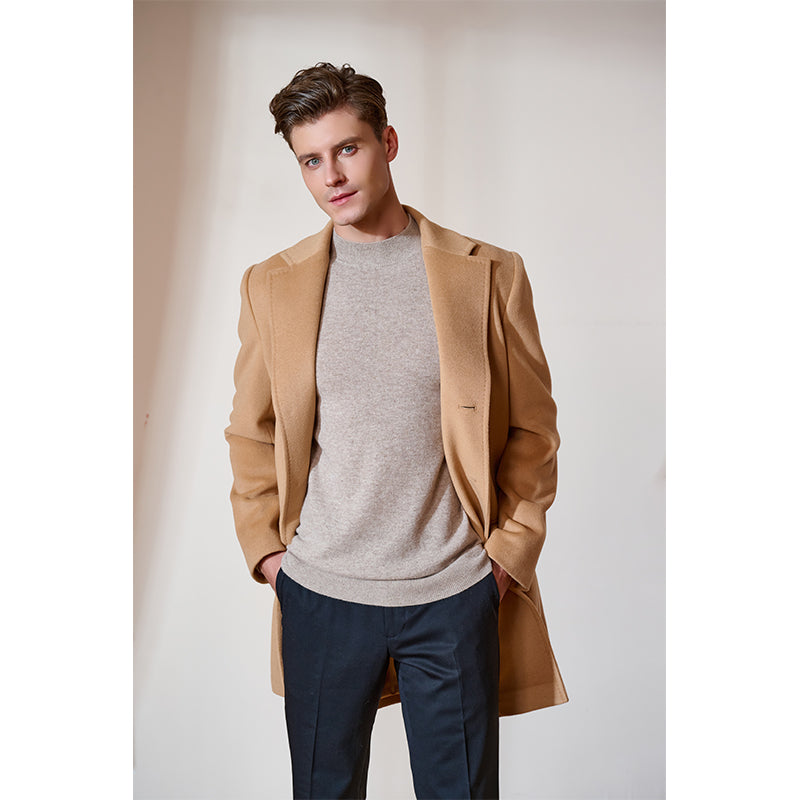 Cashmere Coat — Mid-Length Black