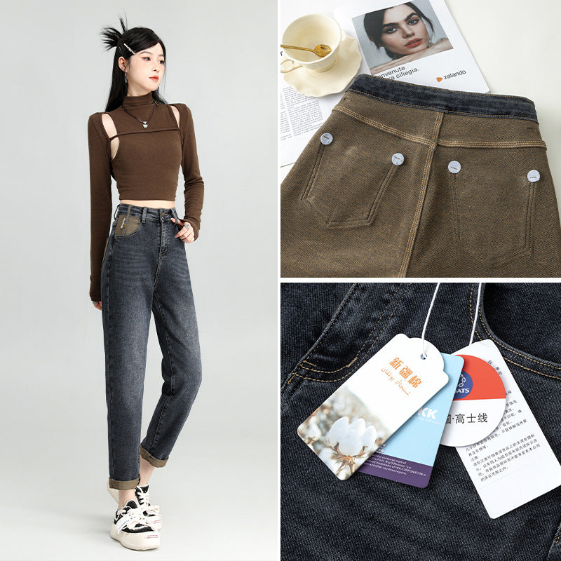 High-Waist Daddy Jeans — Women&