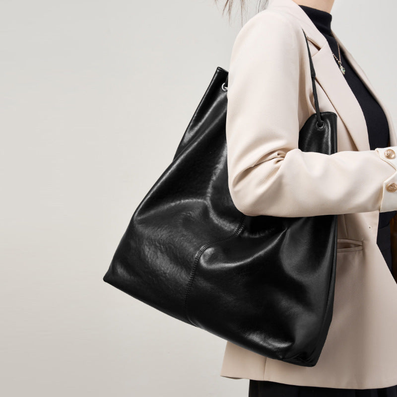 Vegetable-Tanned Leather Tote