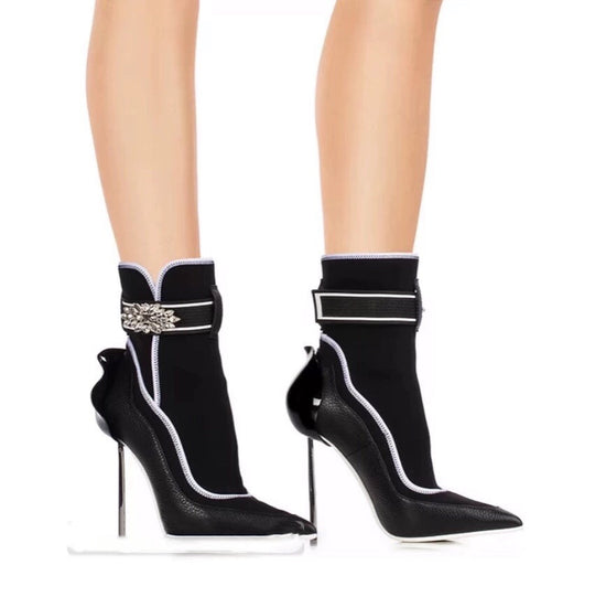 Pointed Toe Stiletto Ankle Boots — Women&