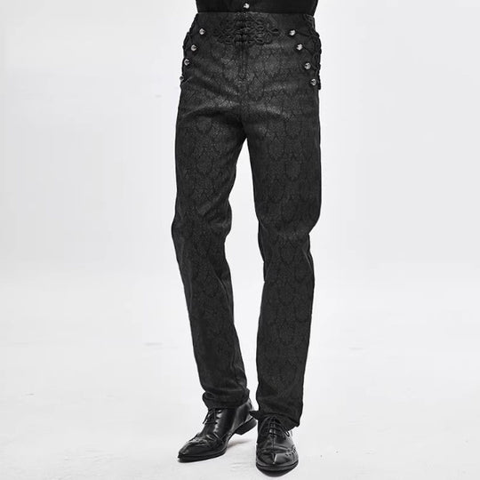 ShopBAM — Embroidered Chinese Knot Pants — Men&