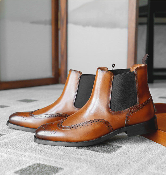 ShopBAM — Leather Tip Western Boots — Men's