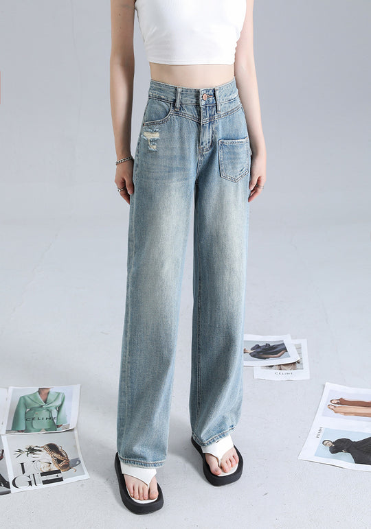 Irregular Straight Jeans — Women&