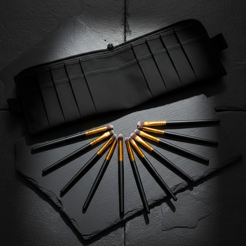 NOCTĒ Beauty 12-Piece Professional Makeup Brush Set