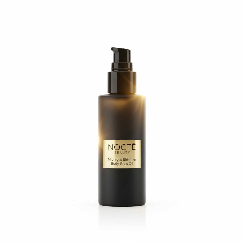 NOCTĒ Beauty — NOCTĒ Beauty — Midnight Shimmer Body Glow Oil · Bronzed + Luminous