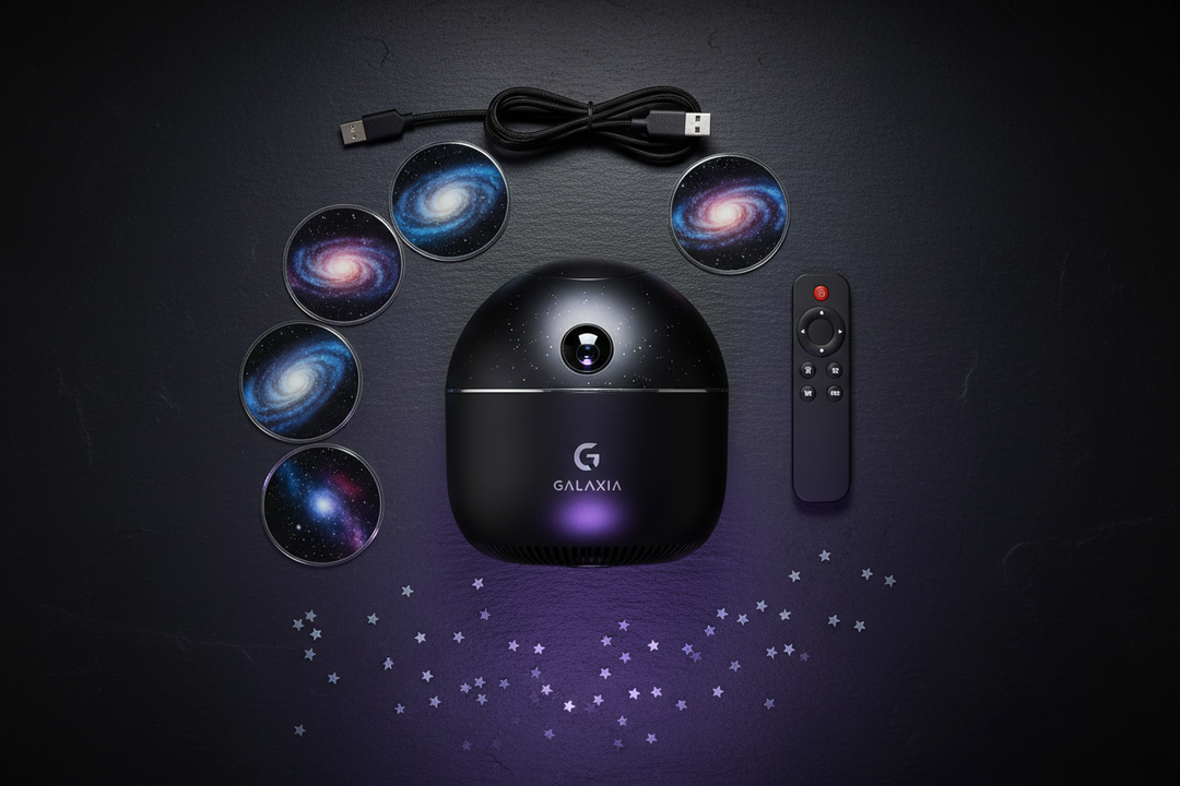 Smart Galaxy Star Projector – Night Light with Bluetooth &amp; Rotation