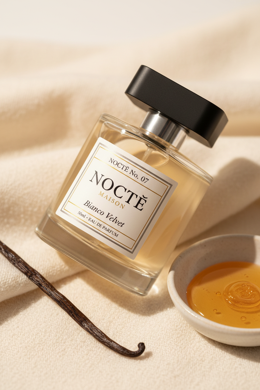 NOCTĒ Fragrance House — NOCTÉ MAISON No. 7 — Bianco Velvet — Inspired by Memo Paris