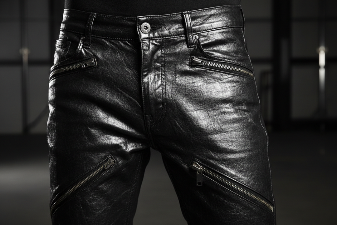 Metallic coating detail close-up