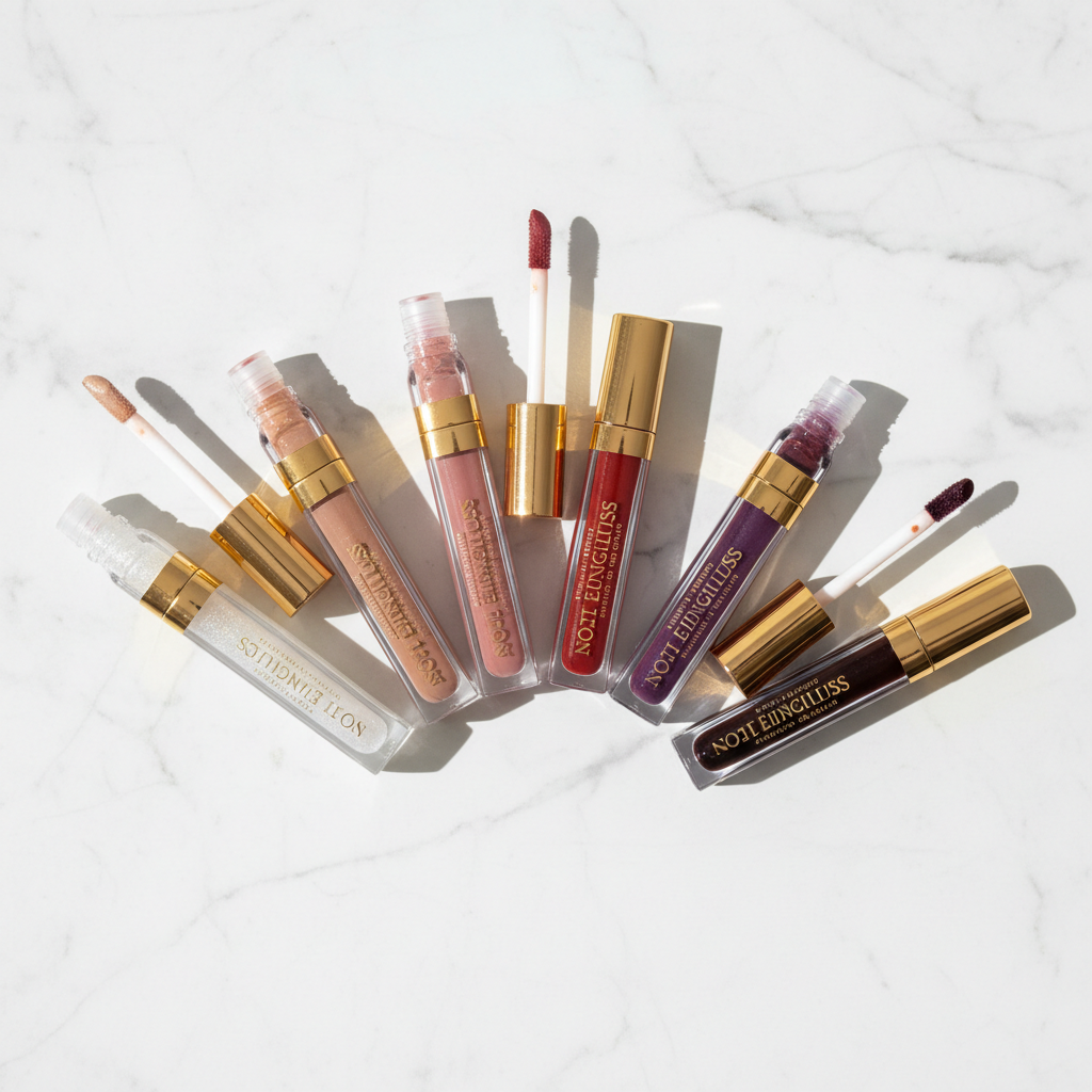 NOCTĒ Beauty — NOCTĒ Beauty — Midnight Lip Gloss Collection · 6 Iconic Shades