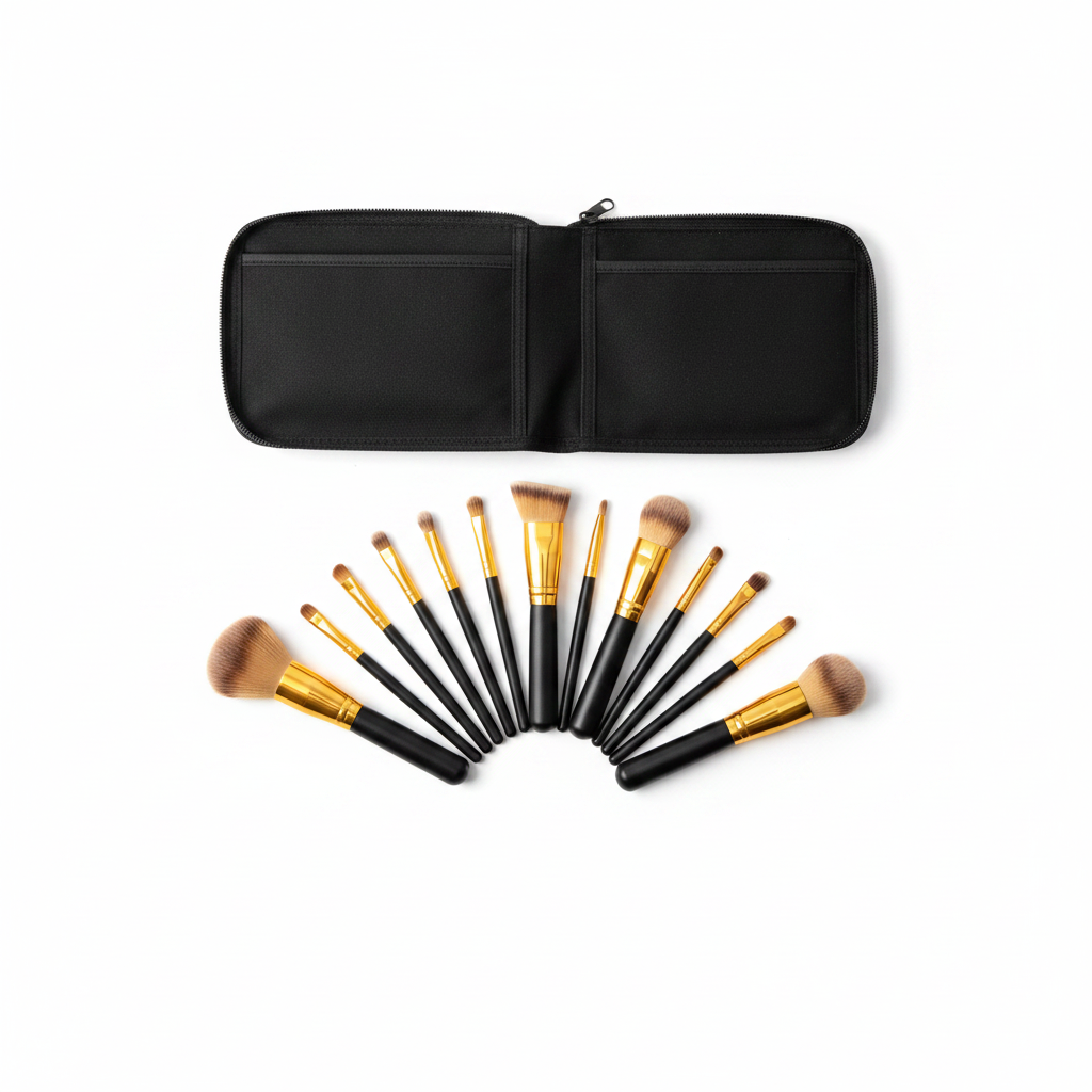 NOCTĒ Beauty — 12-Piece Makeup Brush Set Studio