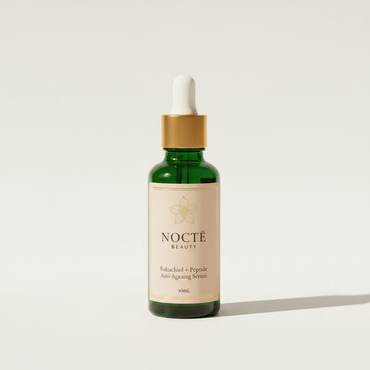 NOCTĒ Beauty — Bakuchiol + Peptide Anti-Ageing Serum Studio