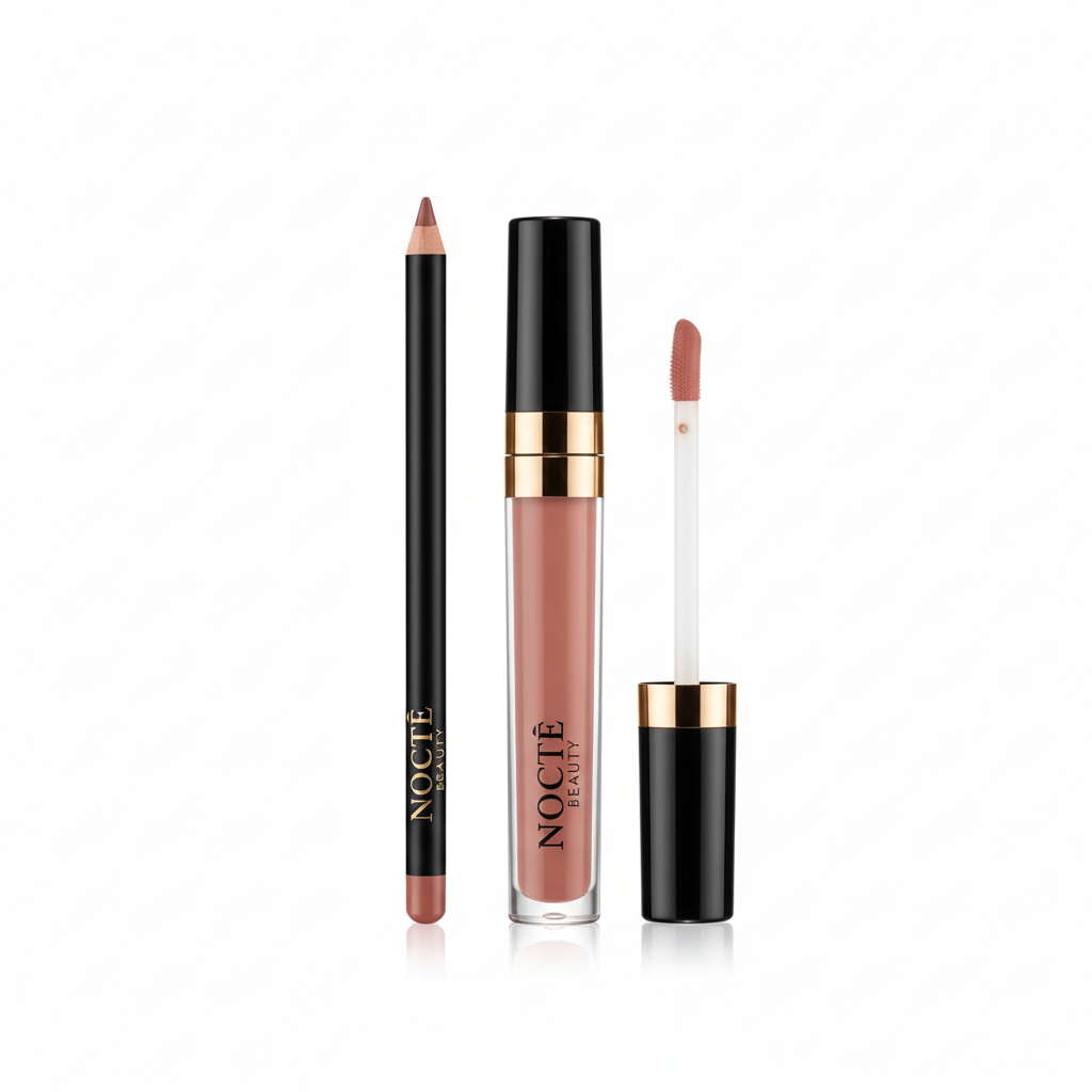 NOCTĒ Beauty — Lip Liner + Gloss Duo