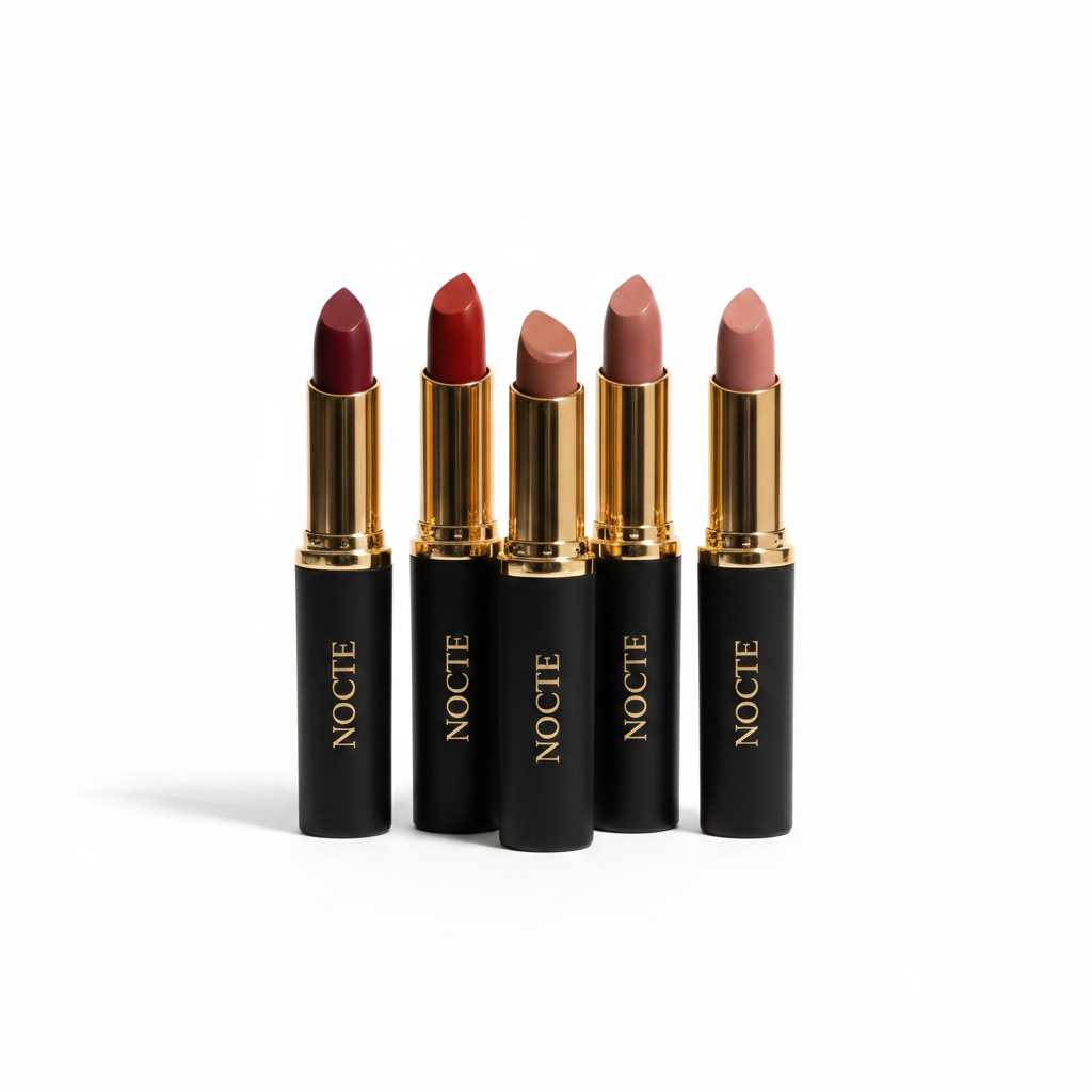 NOCTĒ Beauty — Midnight Matte Liquid Lipstick Set Studio