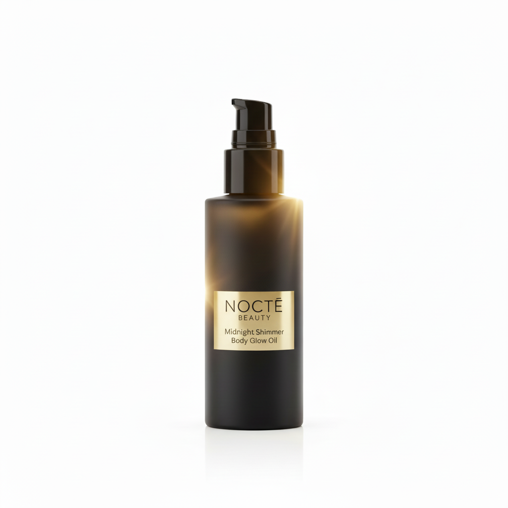 NOCTĒ Beauty — Midnight Shimmer Body Glow Oil Studio