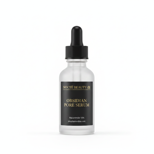 NOCTĒ Beauty — Obsidian Pore Serum Studio