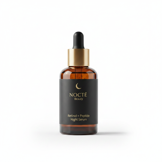 NOCTĒ Beauty — Retinol + Peptide Night Serum Studio