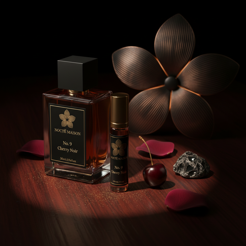NOCTĒ MAISON No. 9 — Cherry Noir · The Collection · 50mL + 10mL Gift Set