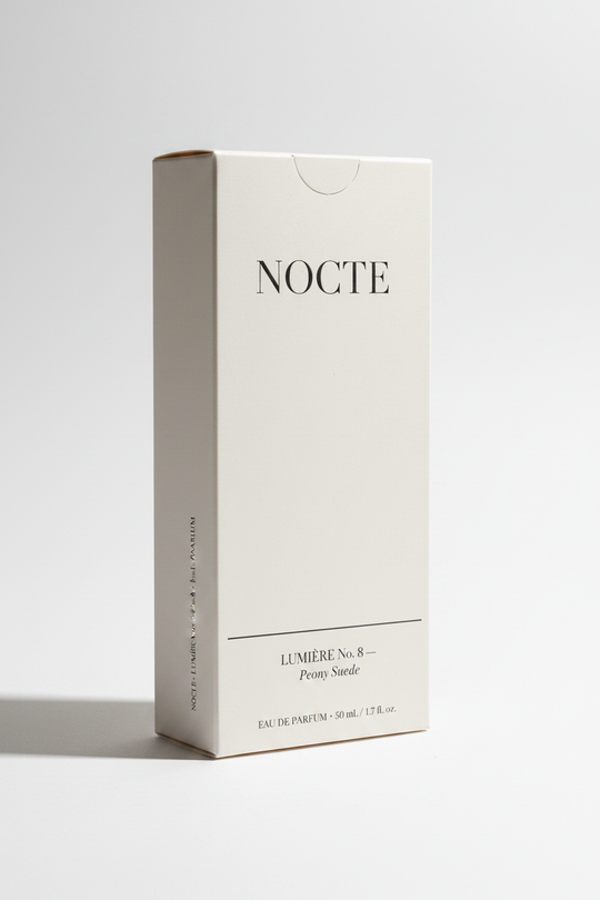 NOCTE — Lumière No. 8 Peony Suede · Box