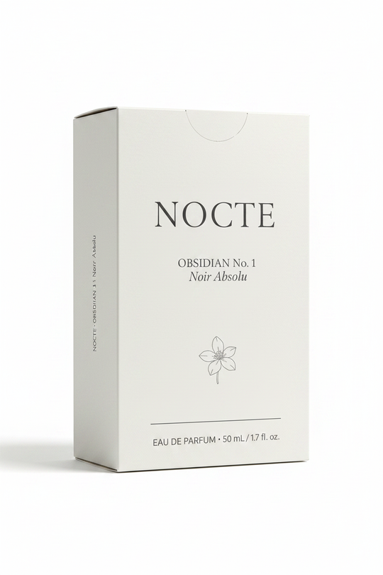 NOCTE — Obsidian No. 1 Noir Absolu · 50mL Fragrance Box