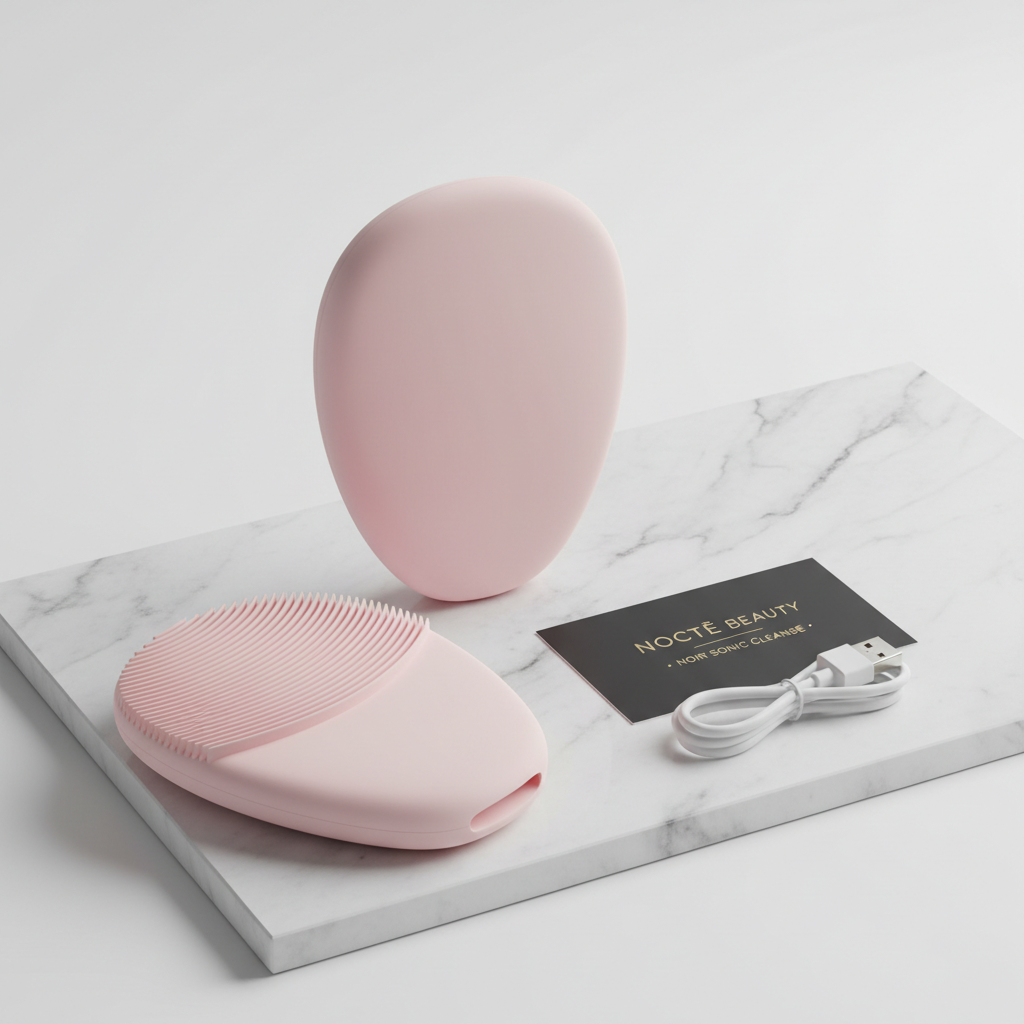 NOCTĒ Beauty — NOCTĒ Beauty — Sonic Facial Cleansing Device · Cleanse 6x Deeper