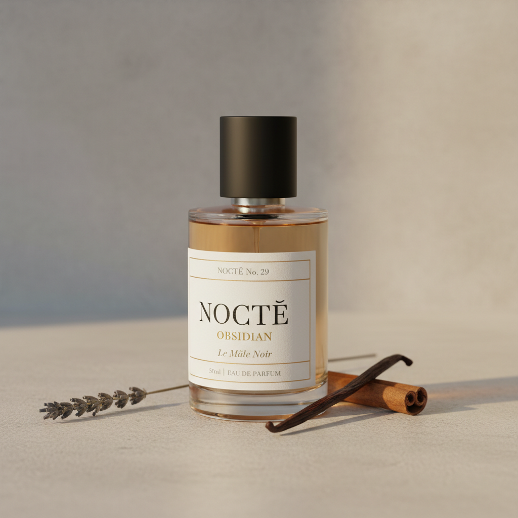 NOCTĒ Fragrance House — NOCTÉ OBSIDIAN No. 9 — Le Mâle Noir — Inspired by Jean Paul Gaultier
